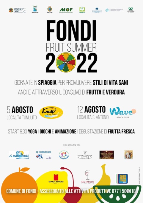 FONDI: TORNA IL FRUIT SUMMER