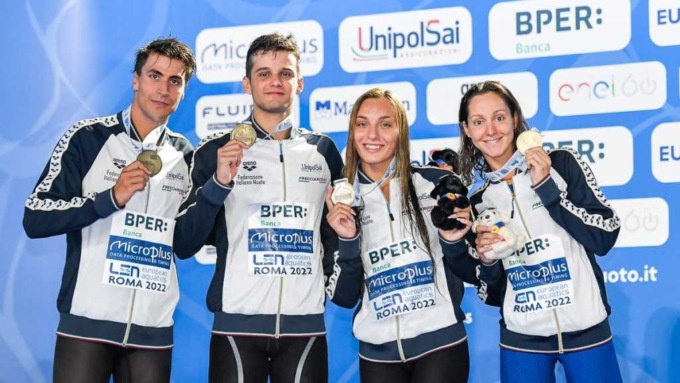 NUOTO: EUROPEI, IL PONTINO MATTEO CIAMPI BRONZO NELLA 4X200