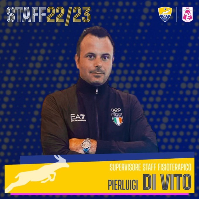 PALLAVOLO A2 FEMMINILE: SANT’ELIA, DI VITO RESPONSABILE DELLO STAFF SANITARIO