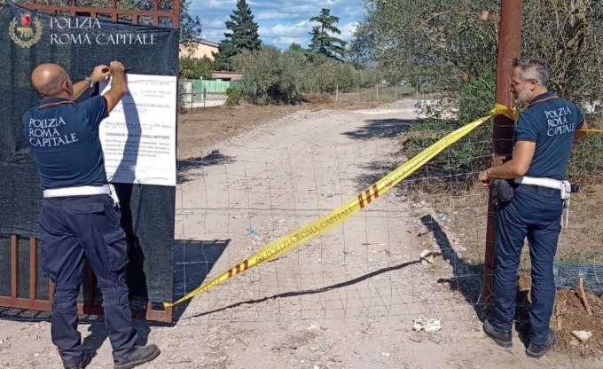 ROMA: SEQUESTRATA DISCARICA ABUSIVA