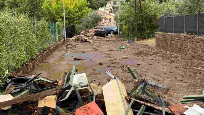 FORMIA: BOMBA D’ACQUA TRAVOLGE  IL TERRITORIO