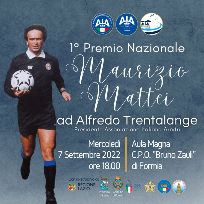 AIA FORMIA: IL PREMIO NAZIONALE MAURIZIO MATTEI