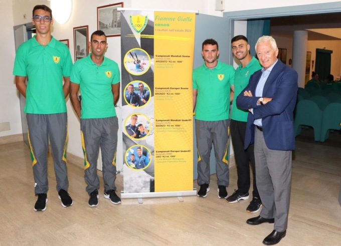 CANOA: PREMIATI GLI ATLETI DELLE FIAMME GIALLE
