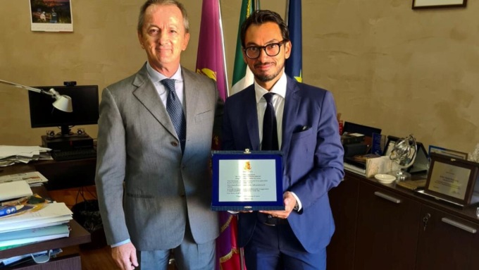 LATINA: IL SALUTO DEL CAPO DELLA SQUADRA MOBILE GIUSEPPE PONTECORVO