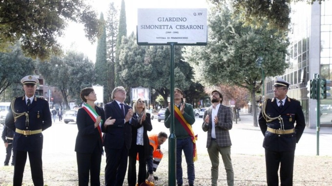 ROMA: DELITTO DI VIA POMA, UN GIARDINO PER SIMONETTA
