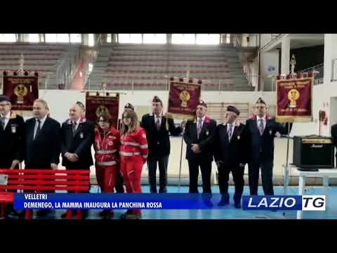VELLETRI: DEMENEGO, LA MAMMA INAUGURA LA PANCHINA ROSSA