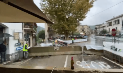 PICO: INCIDENTE AL RALLY, AUTO CONTRO LE BARRIERE