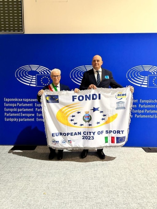 FONDI: RITIRATO IL PREMIO “CITTA’ EUROPEA DELLO SPORT 2023”