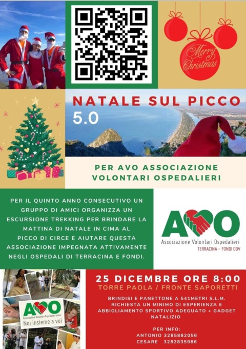 TERRACINA/FONDI: NATALE DI SOLIDARIETA’ PER L’A.V.O.