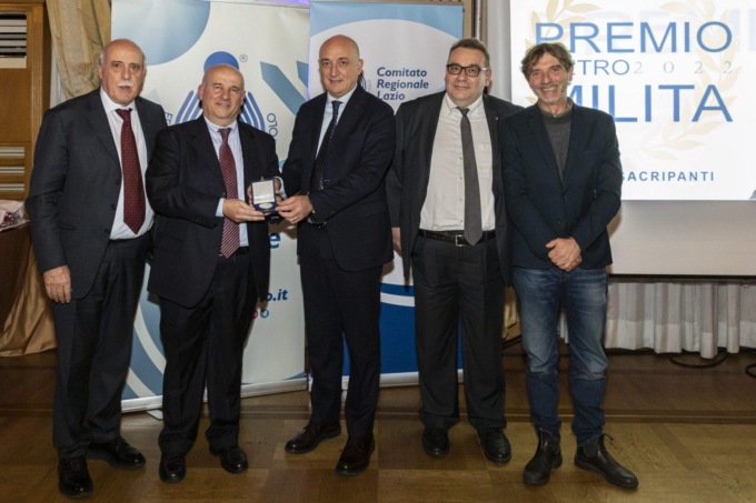 FIPAV LAZIO: SERATA DI GALA CON IL PREMIO MILITA