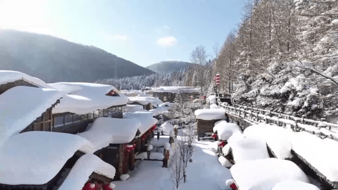 Cina: vista invernale sulla “Città della neve cinese”
