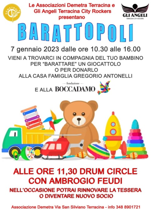 TERRACINA: “BARATTOPOLI” ALL’ASSOCIAZIONE DEMETRA
