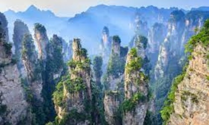 CINA: PANORAMA DELLA PIU' GRANDE RISERVA NATURALE DELL'HUNAN