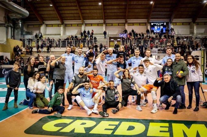 PALLAVOLO SUPERLEGA: TOP VOLLEY CISTERNA-TRENTO 3-2