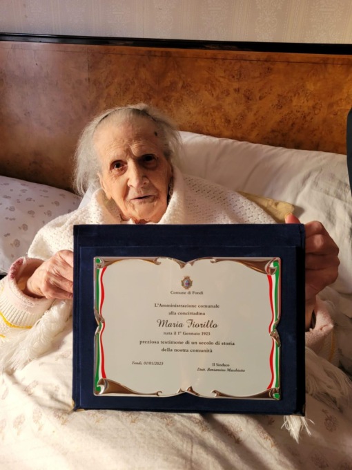 FONDI: I 100 ANNI DI MARIA FIORILLO