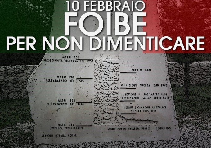 LATINA: FOIBE, LA COMMEMORAZIONE