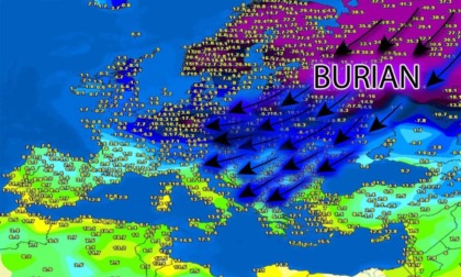 MALTEMPO: DA DOMANI ARRIVA BURIAN CON IL FREDDO POLARE