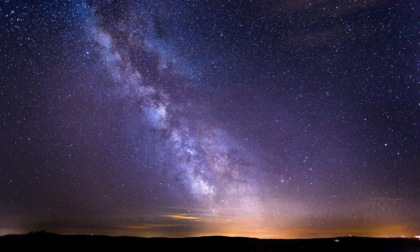 Cina: vista suggestiva del cielo notturno a Hezhou
