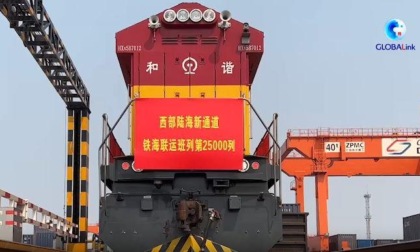 Cina: treni intermodali, 25.000 viaggi lungo corridoio commerciale