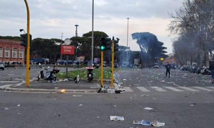 ROMA: SCONTRI PRIMA DEL DERBY, FERITO UN AGENTE