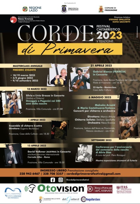 FROSINONE: CORDE DI PRIMAVERA, TORNA LA RASSEGNA