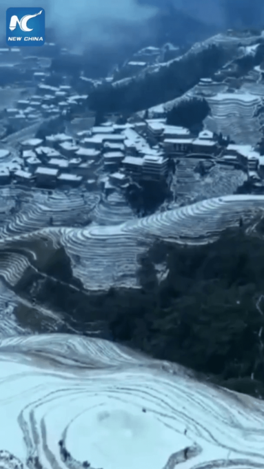 Cina: incantevole vista delle terrazze di riso di Longji