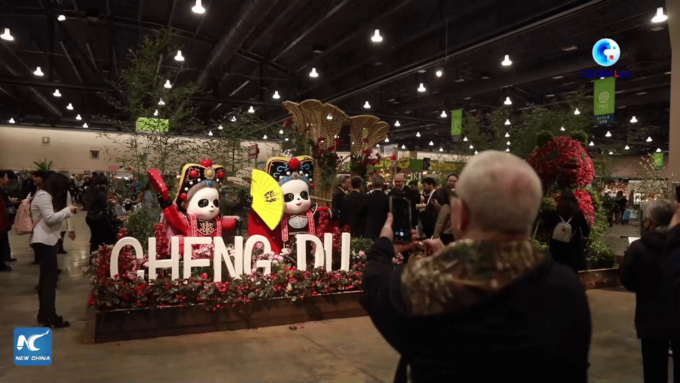 Chengdu debutta a rassegna floreale Usa con giardino dedicato ai panda