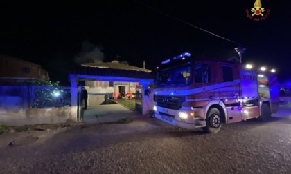 NETTUNO: INCENDIO IN UNA VILLETTA, GRAVISSIMO UN UOMO