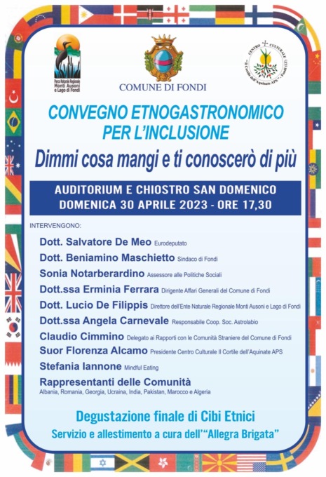 FONDI: “DIMMI COSA MANGI E TI CONOSCERO’ DI PIU'”