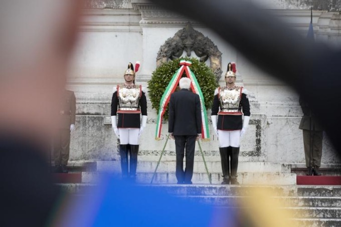 ROMA: 25 APRILE, IL PRESIDENTE MATTARELLA ALL’ALTARE DELLA PATRIA