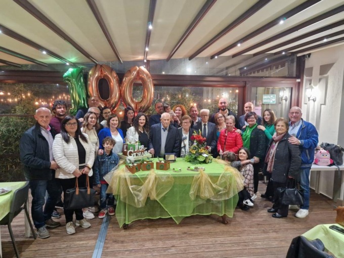 FONDI: GRANDE FESTA PER I 100 ANNI DI GIOVANNI FIGLIOZZI