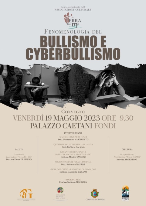 FONDI: CONVEGNO SU BULLISMO E CYBERBULLISMO