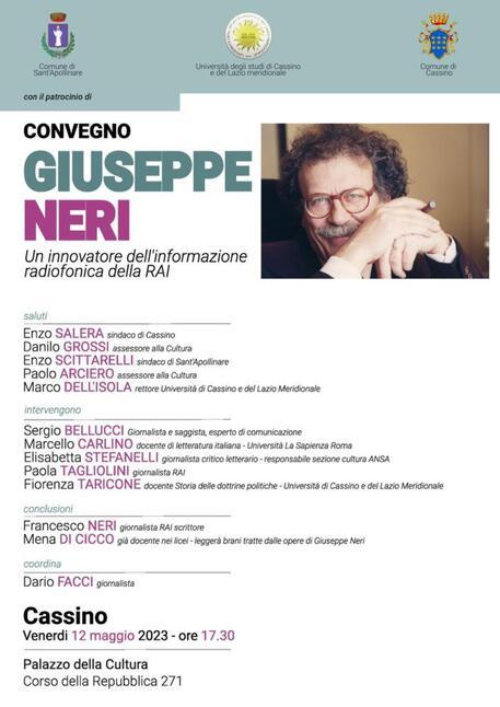 CASSINO: DUE GIORNI DEDICATI AL GIORNALISTA NERI