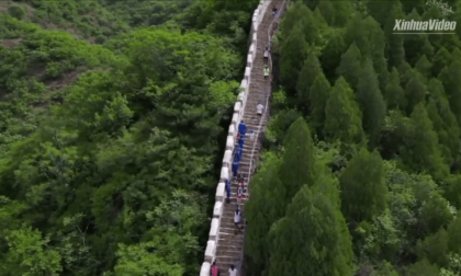 Cina: Grande Muraglia a Tianjin ospita maratona