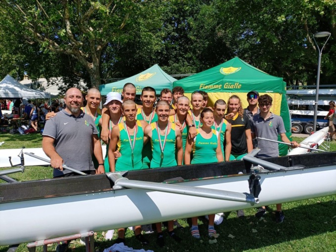CANOTTAGGIO: CAMPIONATI ITALIANI, ORO E BRONZO PER LE FIAMME GIALLE
