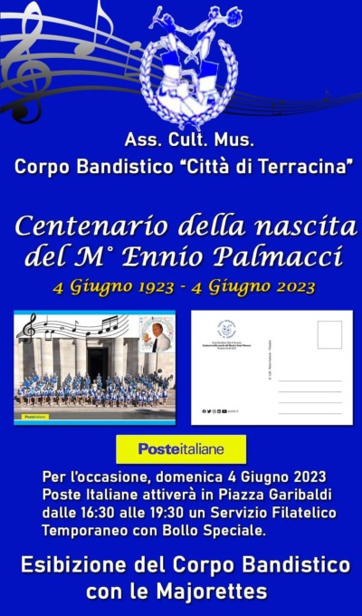 TERRACINA: LA BANDA DI TERRACINA RICORDA IL MAESTRO ENNIO PALMACCI