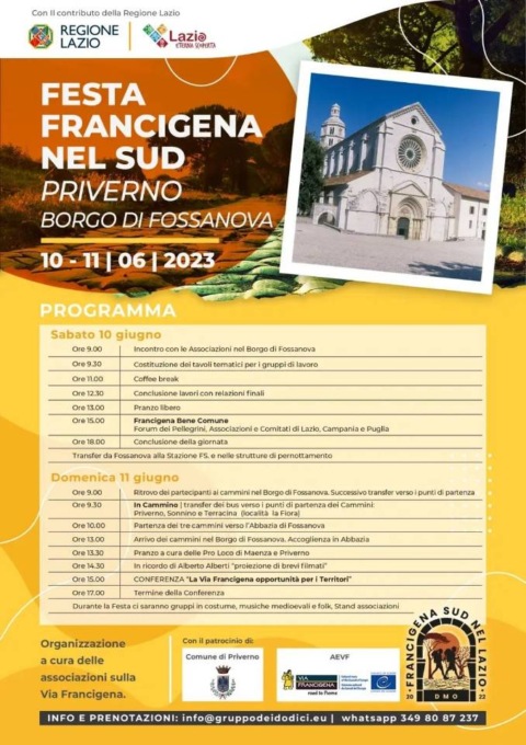 PRIVERNO: LA FESTA FRANCIGENA DEL SUD