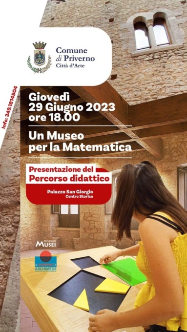 PRIVERNO: UN MUSEO PER LA MATEMATICA, L’INAUGURAZIONE