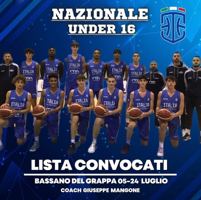 BASKET UNDER 16: DUE LAZIALI IN NAZIONALE