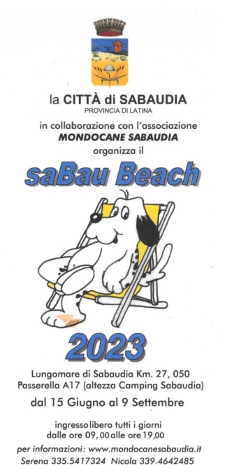 SABAUDIA: SABAU BEACH RIAPRE