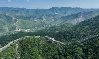 CINA: PANORAMA DELLA GRANDE MURAGLIA NELLO HEBEI (1)