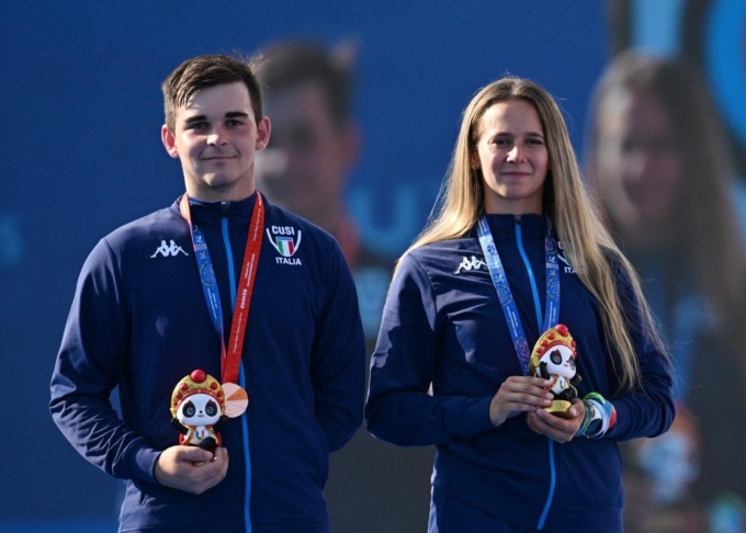 Cina: Chengdu, cerimonie di premiazione per Giochi universitari (2)