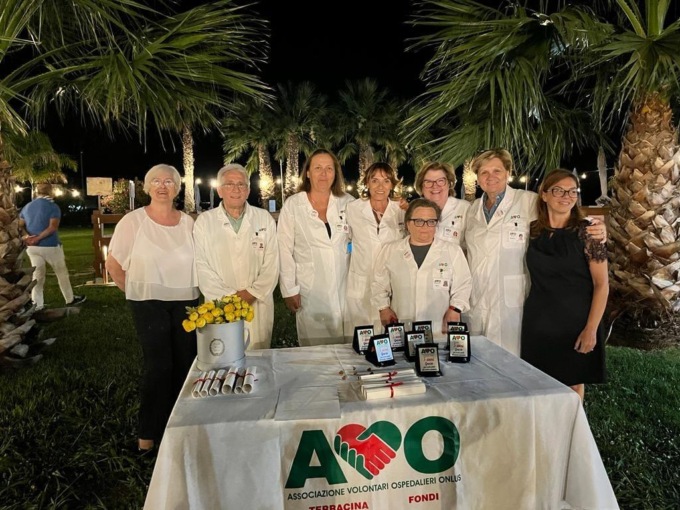 TERRACINA/FONDI: RICONOSCIMENTI AI VOLONTARI DELL’A.V.O.