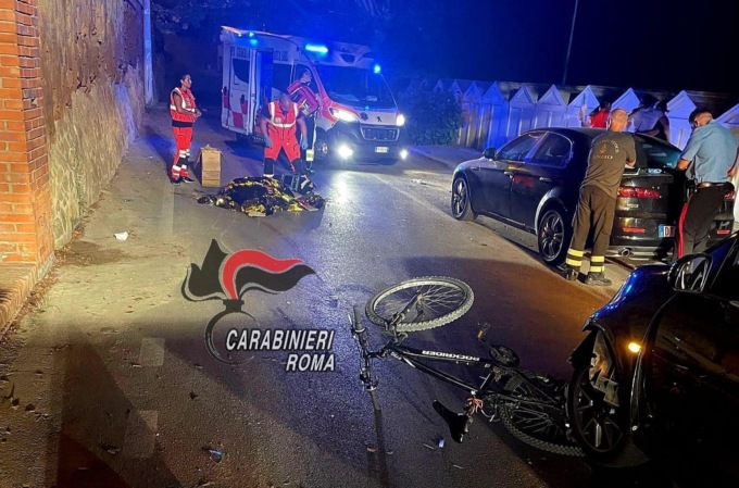 NETTUNO: SCONTRO MORTALE, PERDE LA VITA UN CICLISTA