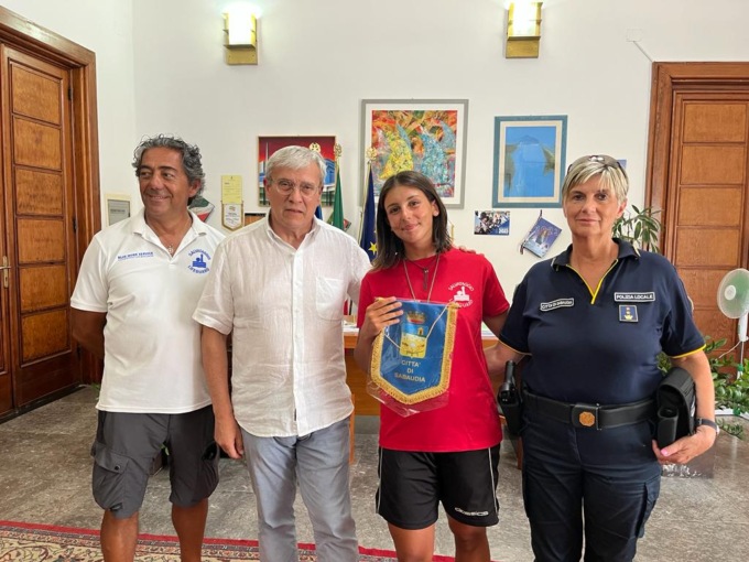 SABAUDIA: RICONOSCIMENTO ALLA BAGNINA NOEMI MARANGON
