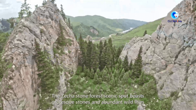 Cina: straordinario panorama della foresta di pietra di Zecha