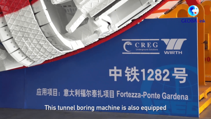 Fresa meccanica TBM prodotta in Cina verrà inviata in Italia ad agosto