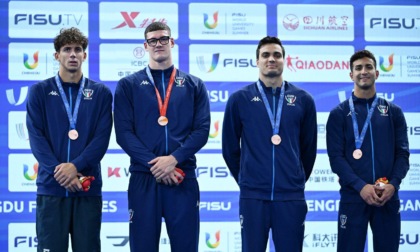 Giochi Chengdu: cerimonia di premiazione di nuoto (1)
