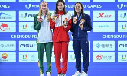 Giochi Chengdu: premiazione 800 metri stile libero nuoto femminile