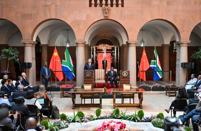 Sudafrica: Xi Jinping in visita di Stato incontra Cyril Ramaphosa (2)